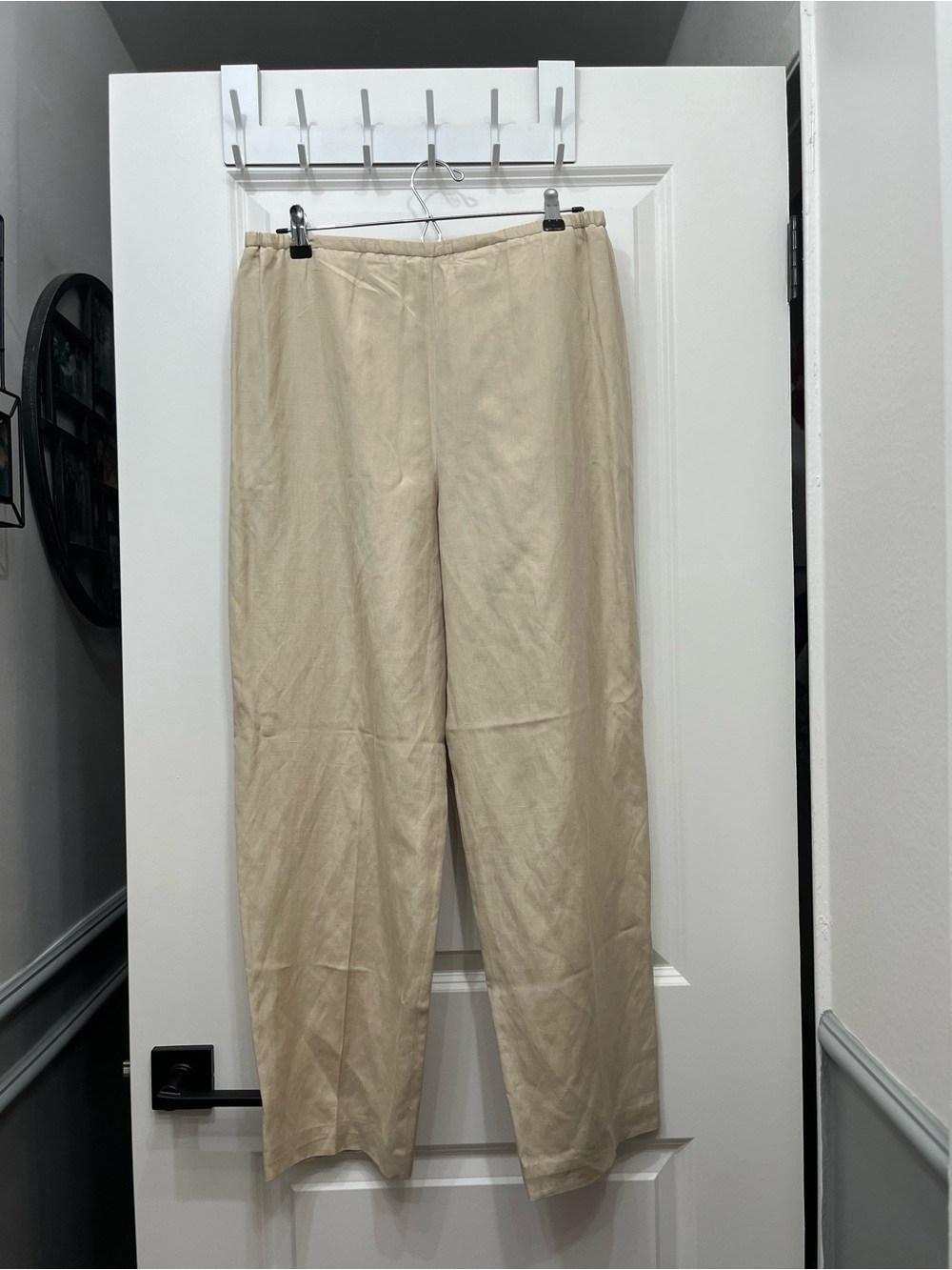 Josephine Chaus Silk/Linen Lightweight Beige Pants Size 10